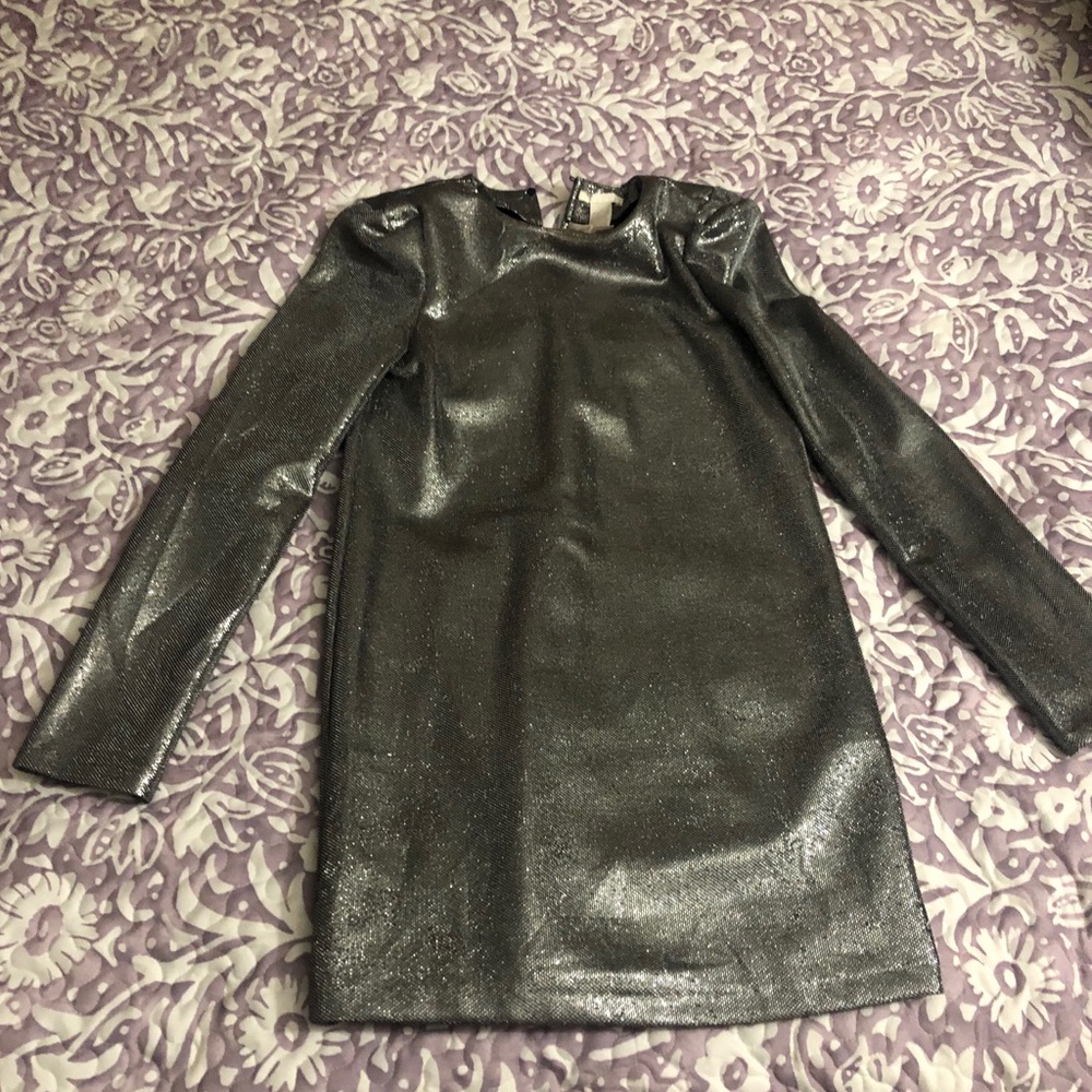 Silver H&M mini dress